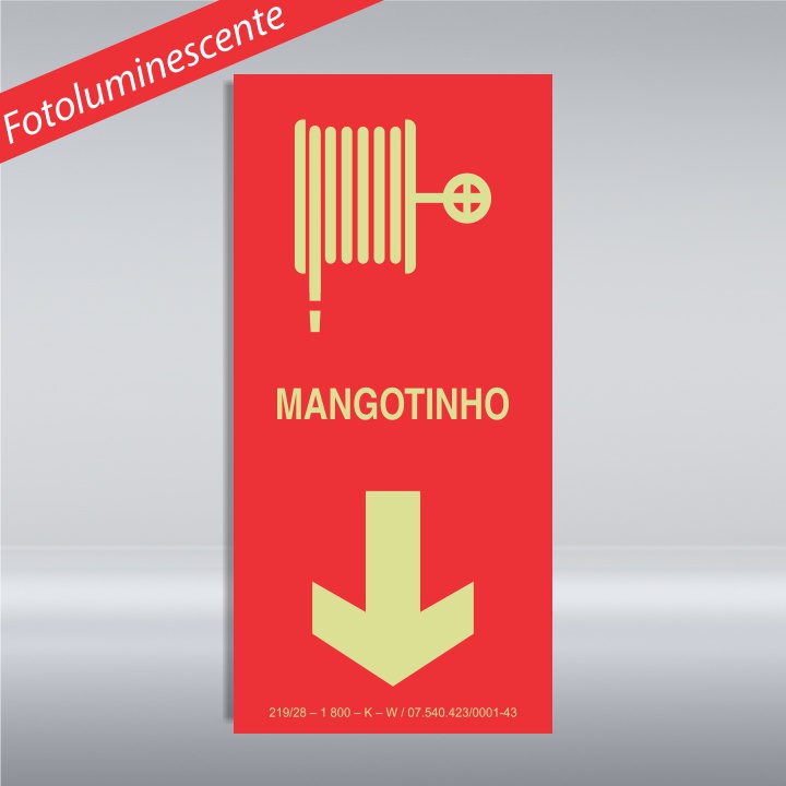 PLACA MANGOTINHO - PVC - FOTOLUMINESCENTE